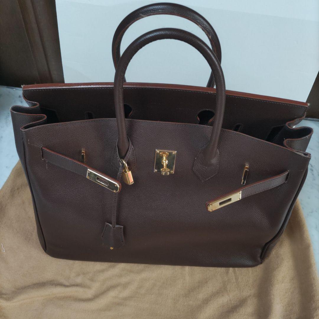 ブラウンレザー ハンドバッグ