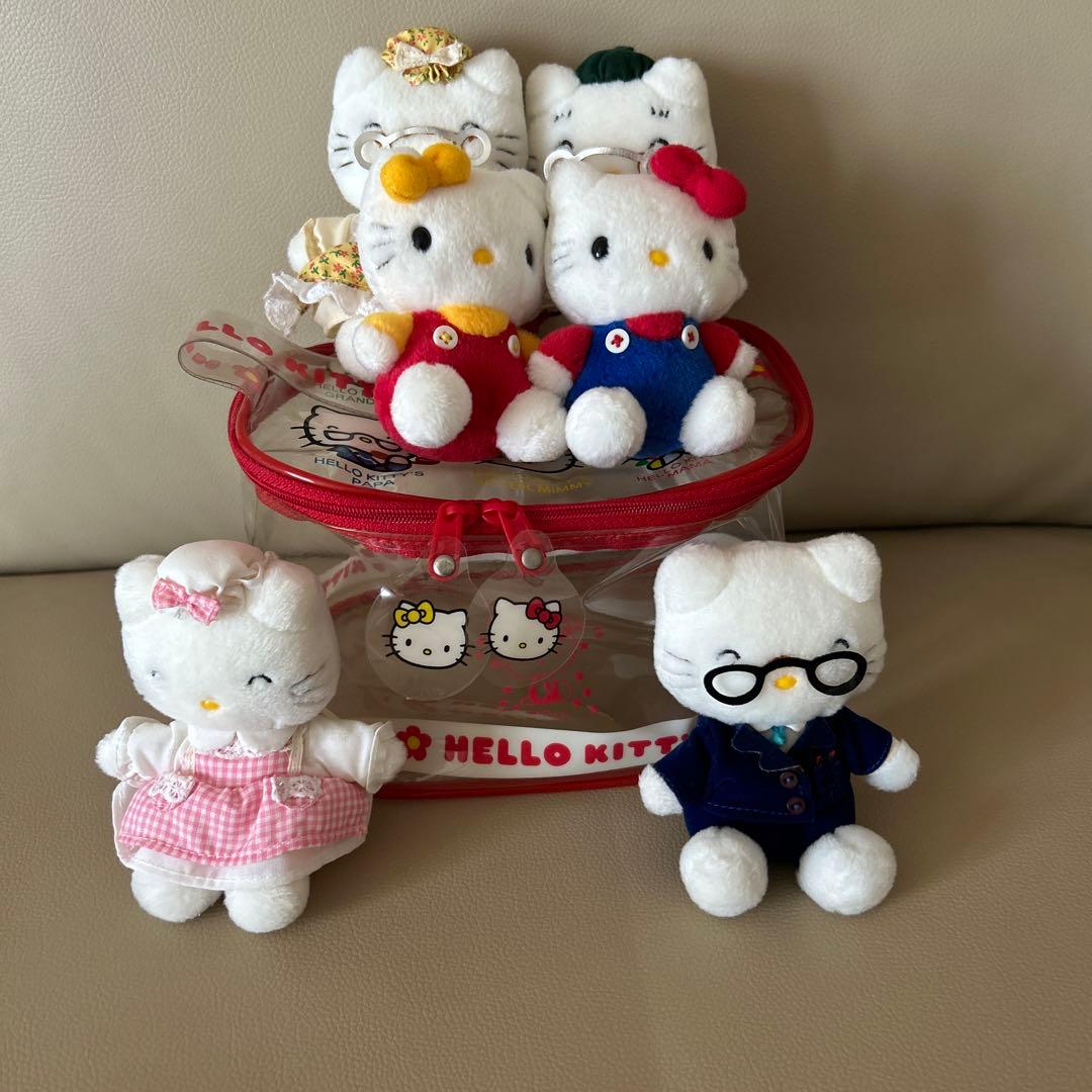 25周年記念 レトロ ハローキティ ファミリー ぬいぐるみ - メルカリ