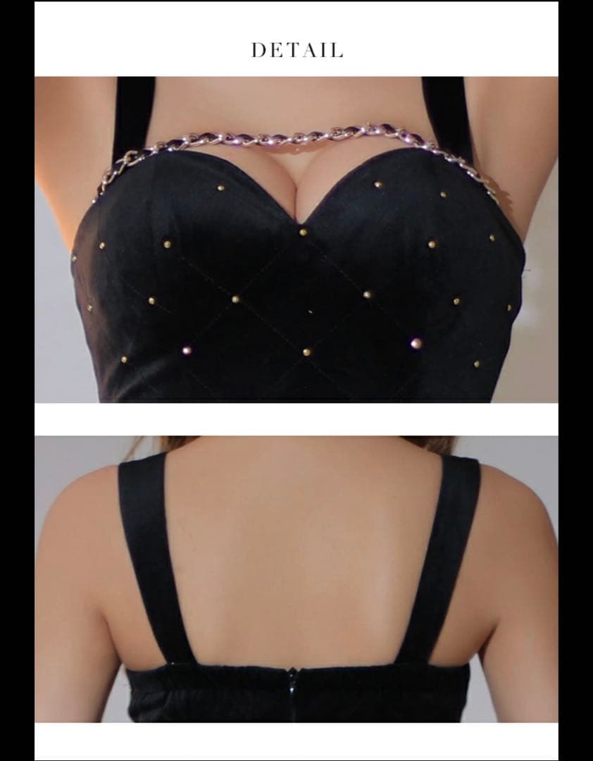 ROBE de FLEURS タイトドレス 赤