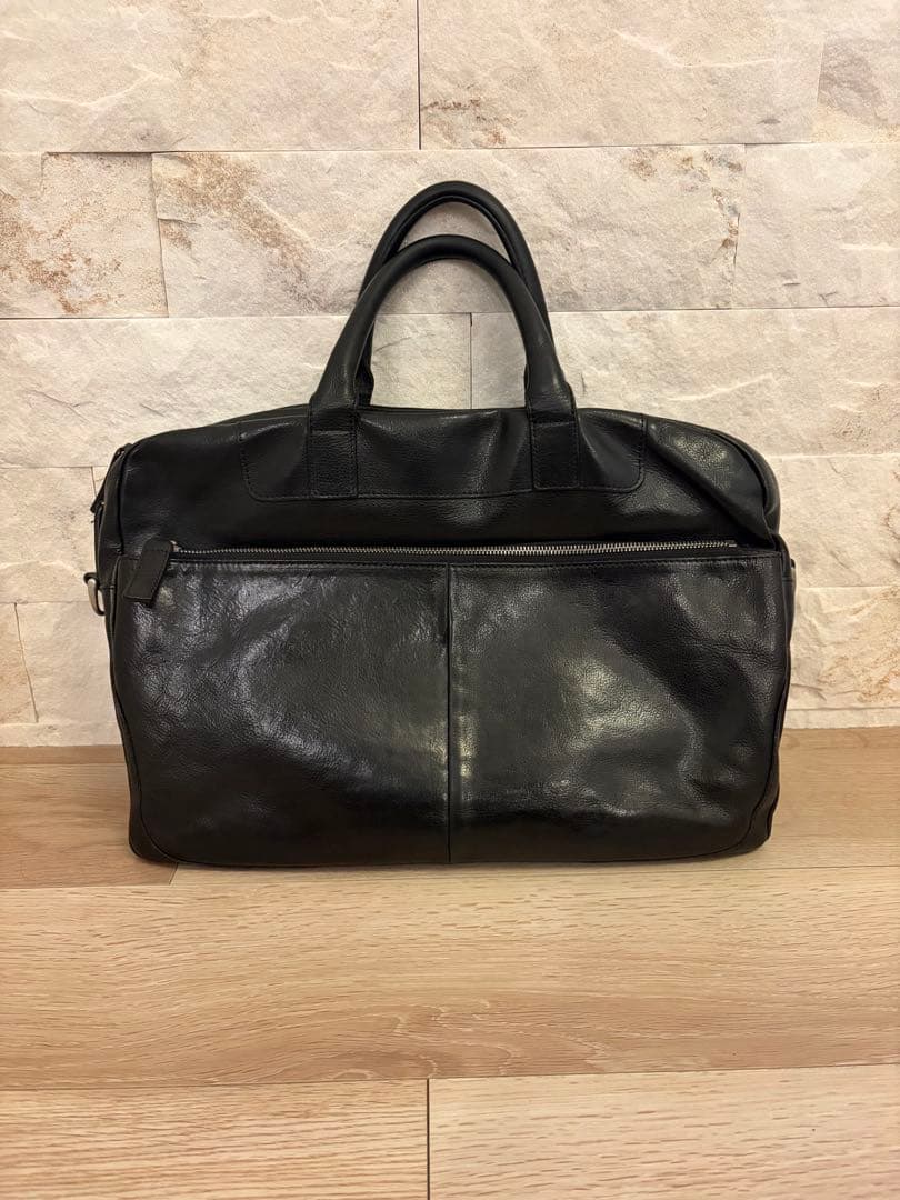 ［超美品］COCOMEISTER ブラックレザー ビジネスバッグ