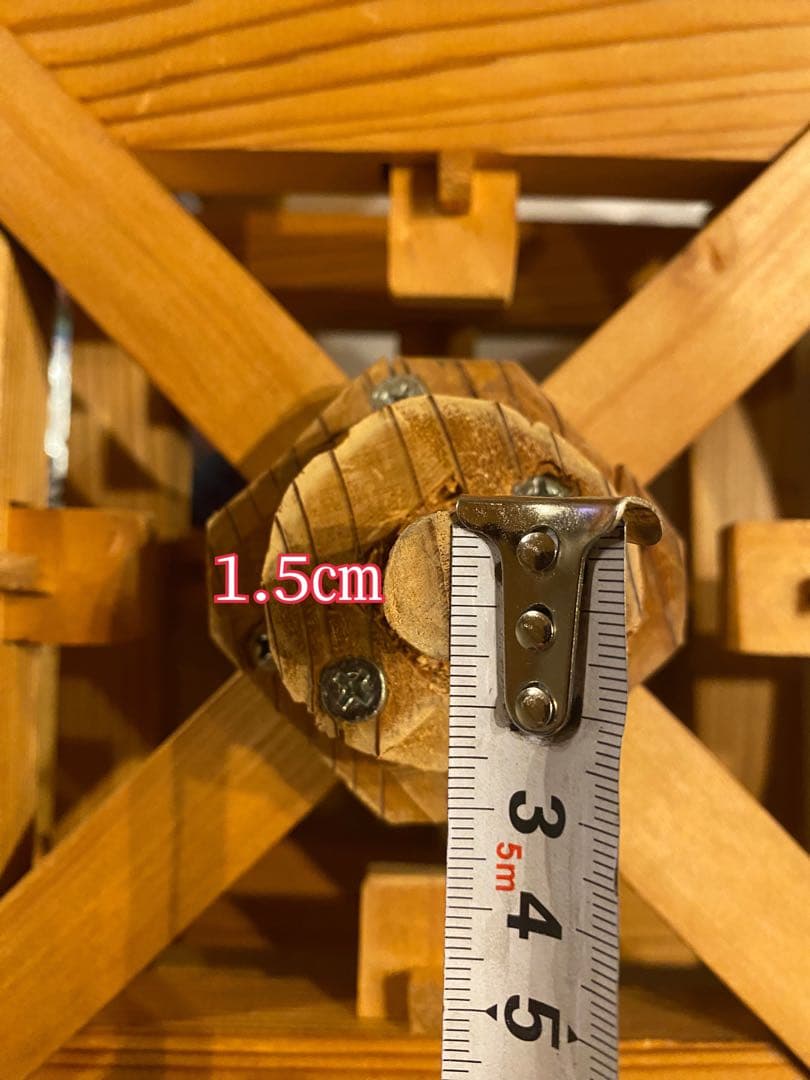 ⭐︎みやびを様⭐︎水車 木製 水車径46㎝ 庭 置物 和風 庭園