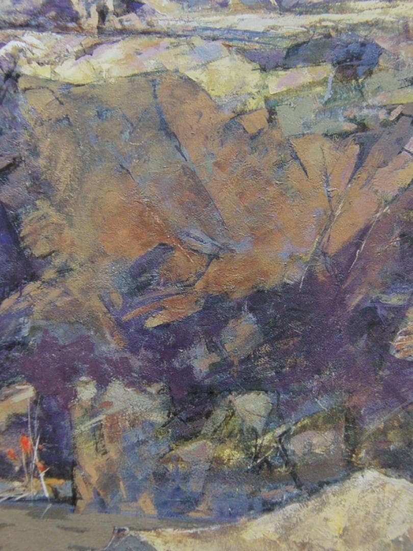 山形八郎、【浦の秋】、希少な額装用画集より、新品額装付