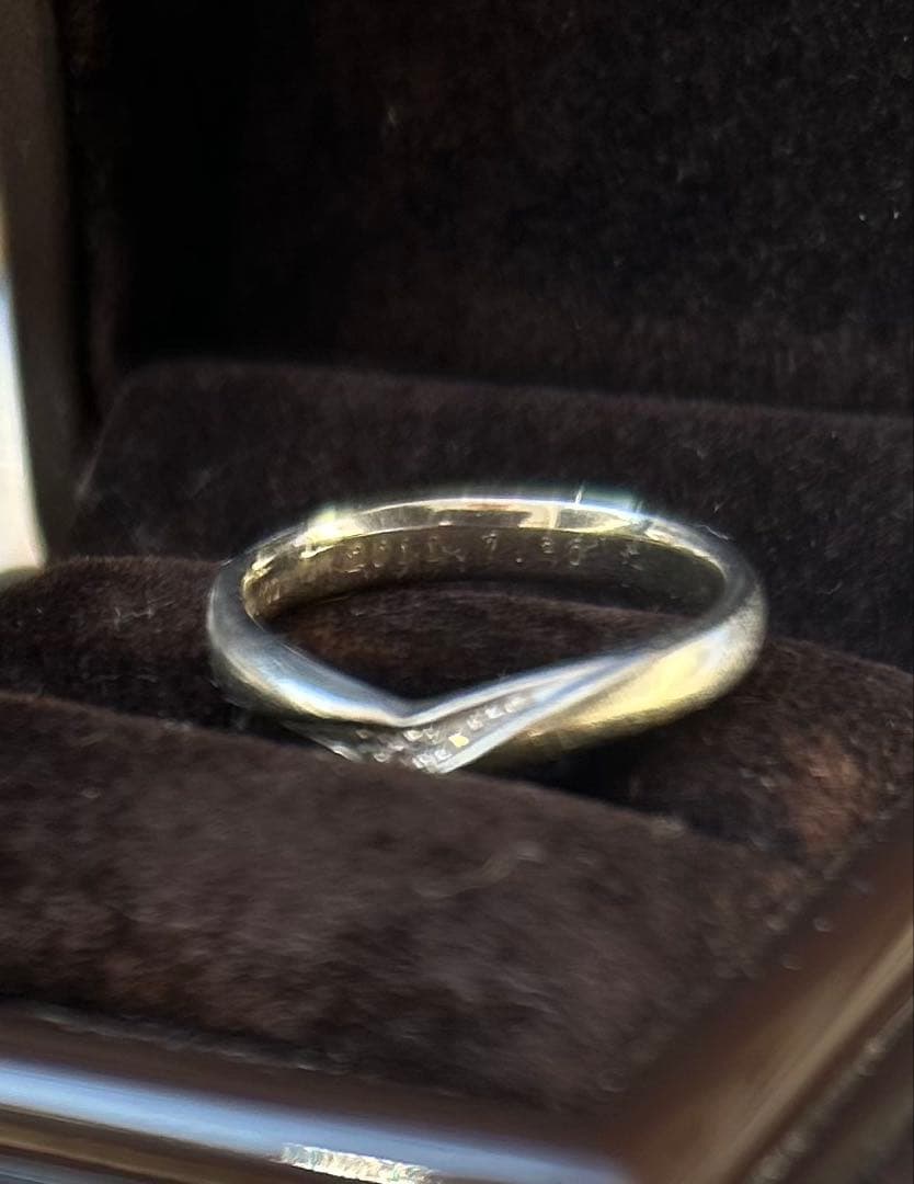 I-PRIMO プラチナ ウェーブリング ダイヤモンド　3g