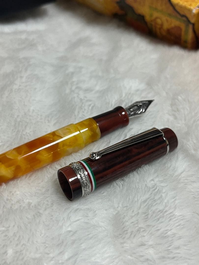 ☆日本限定50本 新品未使用 デルタ 万年筆 エミリアロマーニャ ニブF