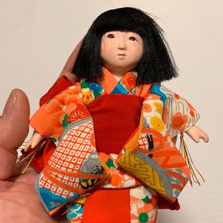 注文 身長約12.5cmの市松人形 豆市松人形 いちまさん 手作り人形 身長