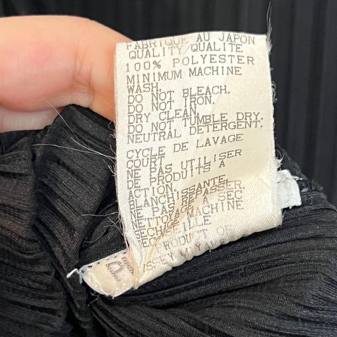 【極美品】プリーツプリーズ ノースリーブ トップス ブラック