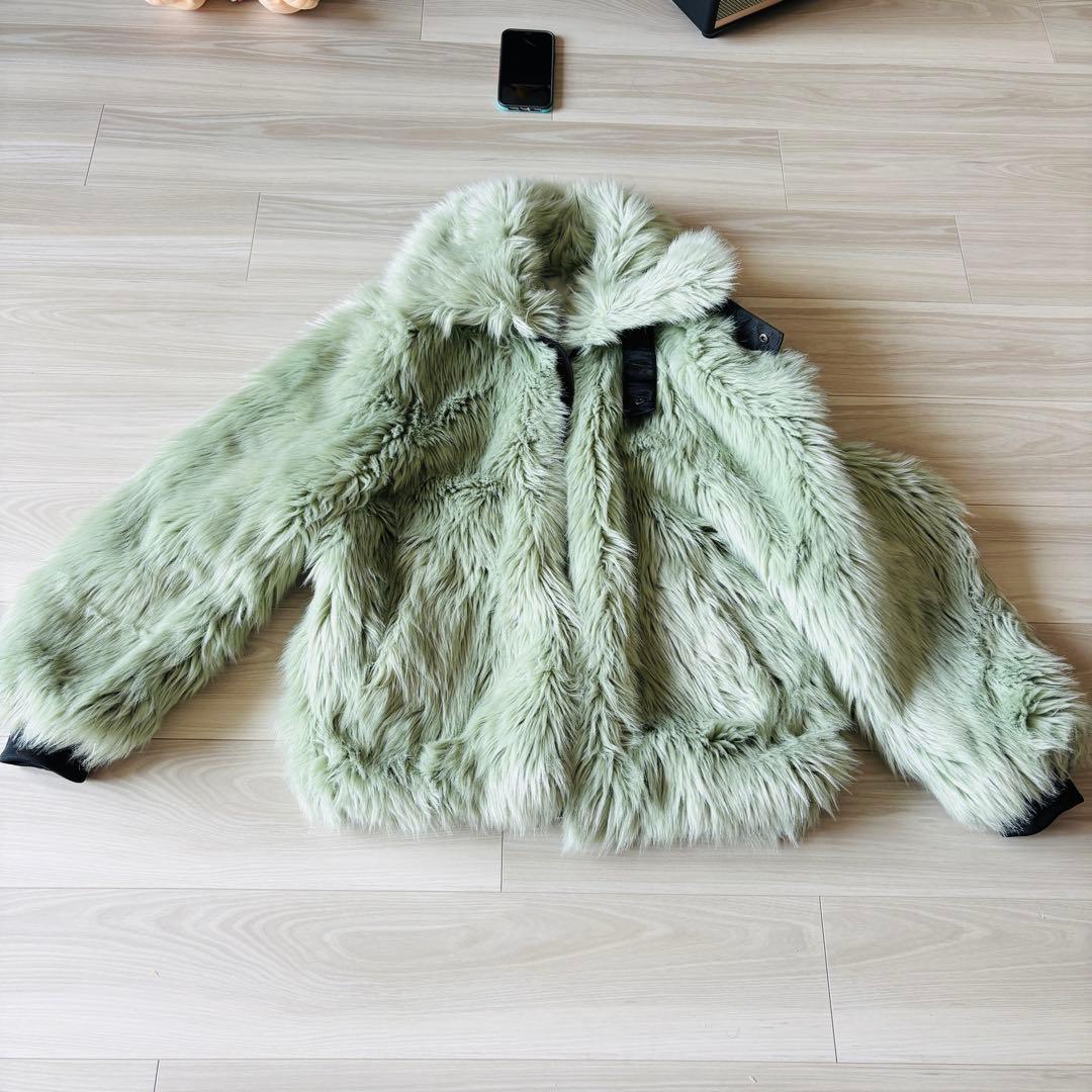 超美品 NIKE×AMBUSH フェイク ファージャケット M 登坂広臣着