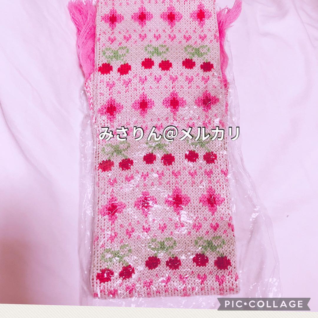新品 さくらんぼキティ マフラー 手袋 大人用 ハンカチ 1998 ハローキティ