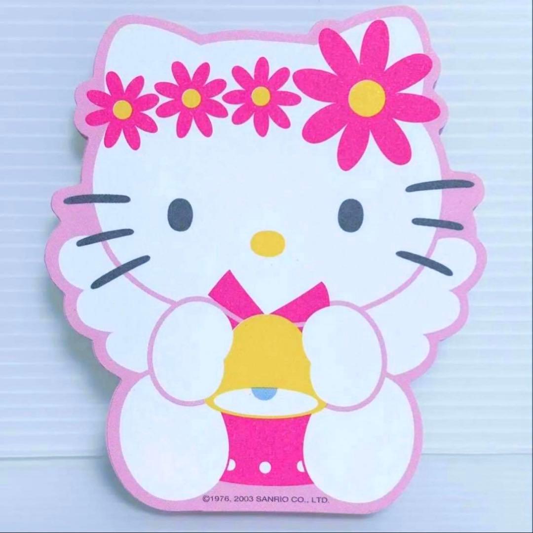 海外限定　ハローキティ　エンジェル　ダイカットメモ　平成レトロ　サンリオ　メモ帳 レア⭐︎ハローキティ サンリオ 海外限定 メモ帳 海外限定ハローキティ