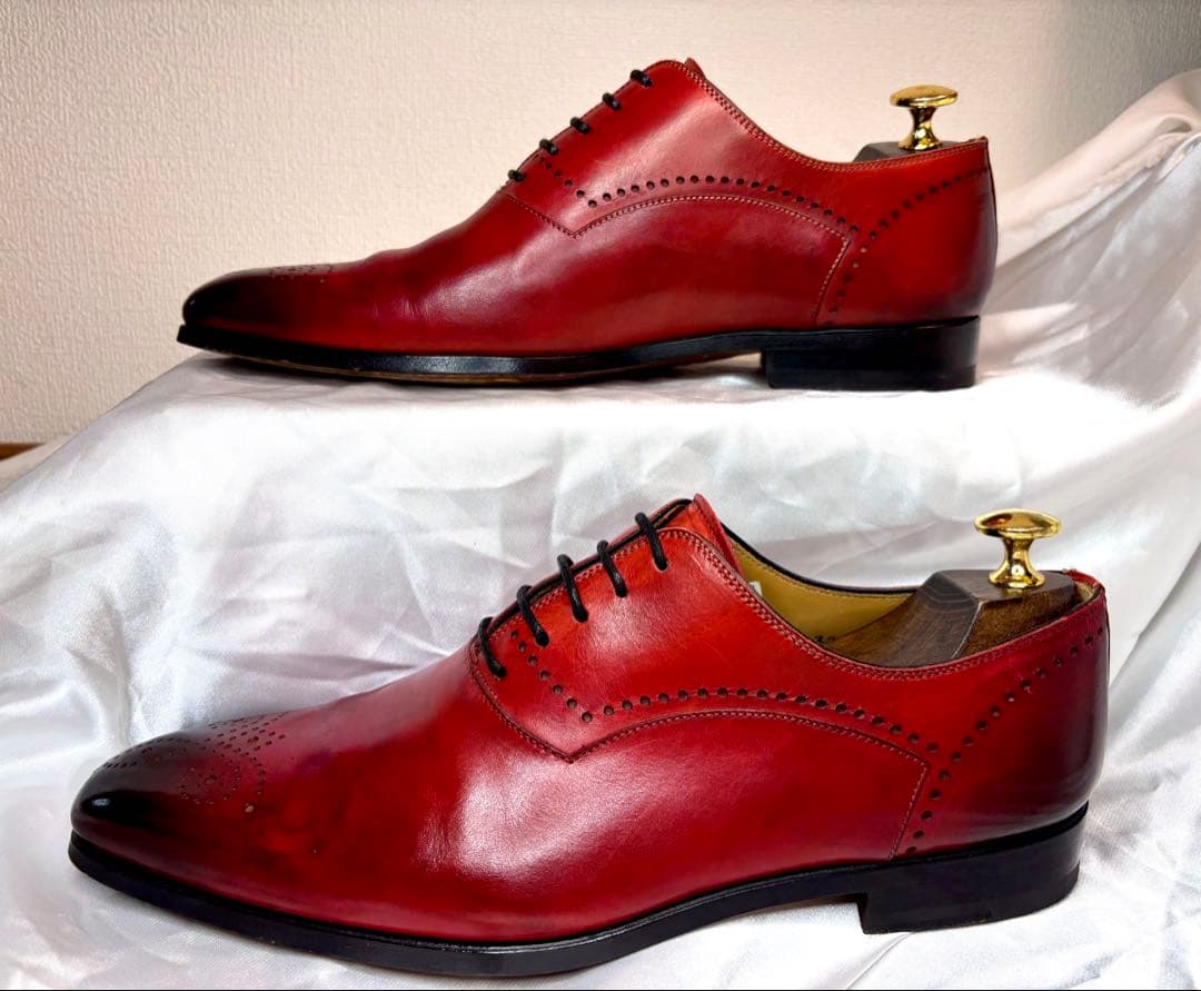 MAGNANNI マグナーニ　プレーントゥ　赤茶　EU39(25相当)