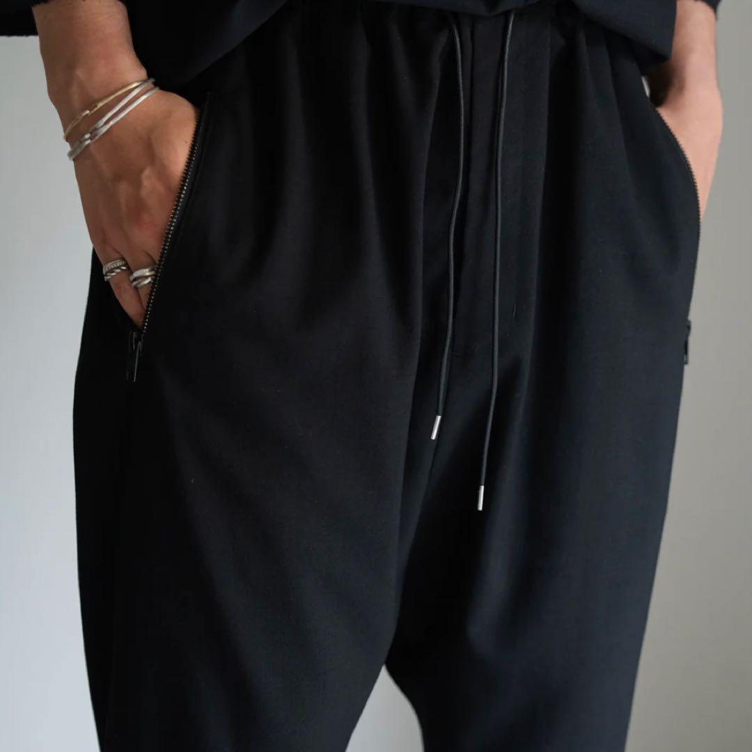 キリム様】PRY シュウト サルエルジップパンツ ブラック サイズ0