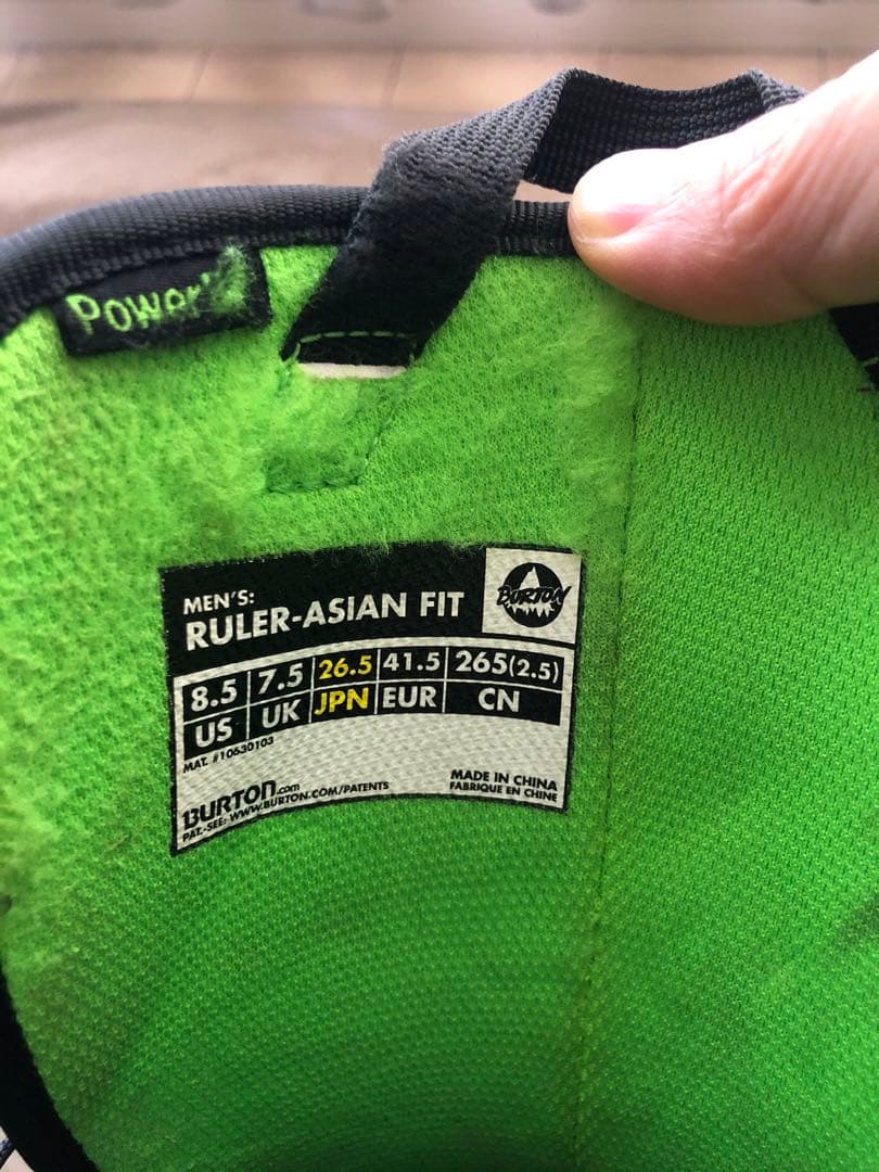 Burton Ruler バートン ルーラー 8.5 26.5cm