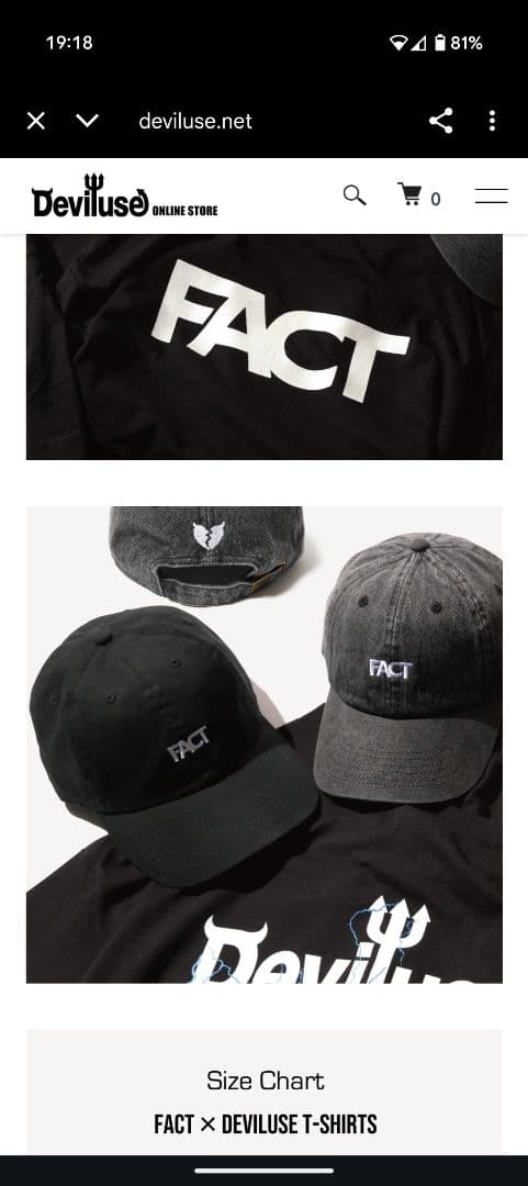 FACTキャップ FACT deviluse キャップ