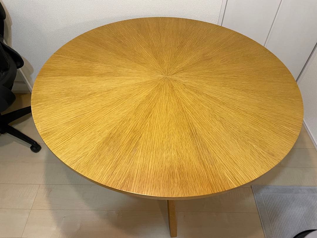 【直接引取り】ダイニングテーブル　丸テーブル　直径110cm