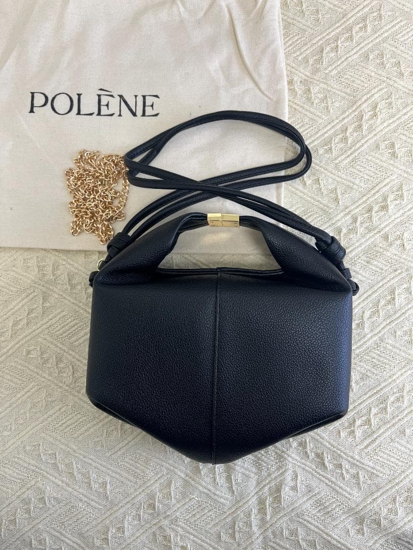 ブルガリ Beri ブラック チェーン ショルダーバッグ 中古 美品