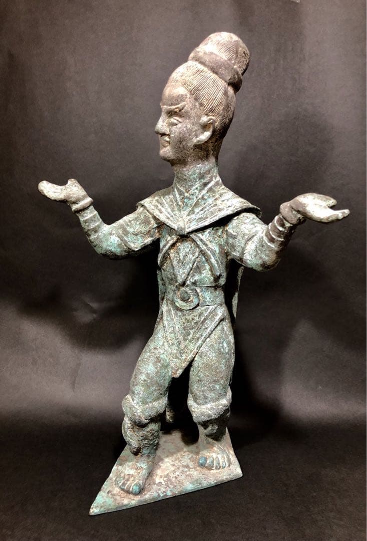 青銅 舞人立像 中国美術　春秋戦国時代　複製
