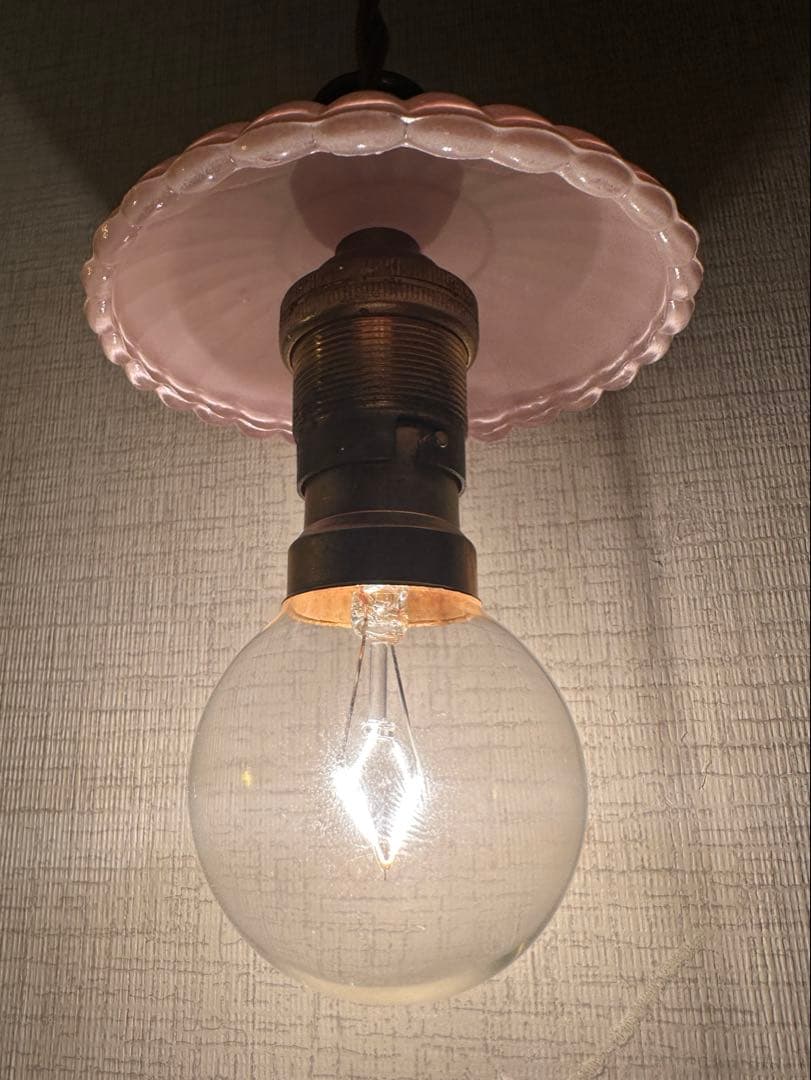 20年代 フランス アンティーク オパリンローズの可愛らしいお花