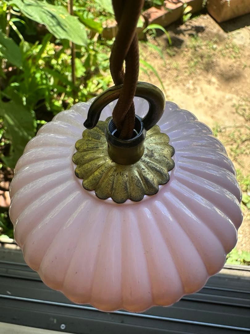 20年代 フランス アンティーク オパリンローズの可愛らしいお花