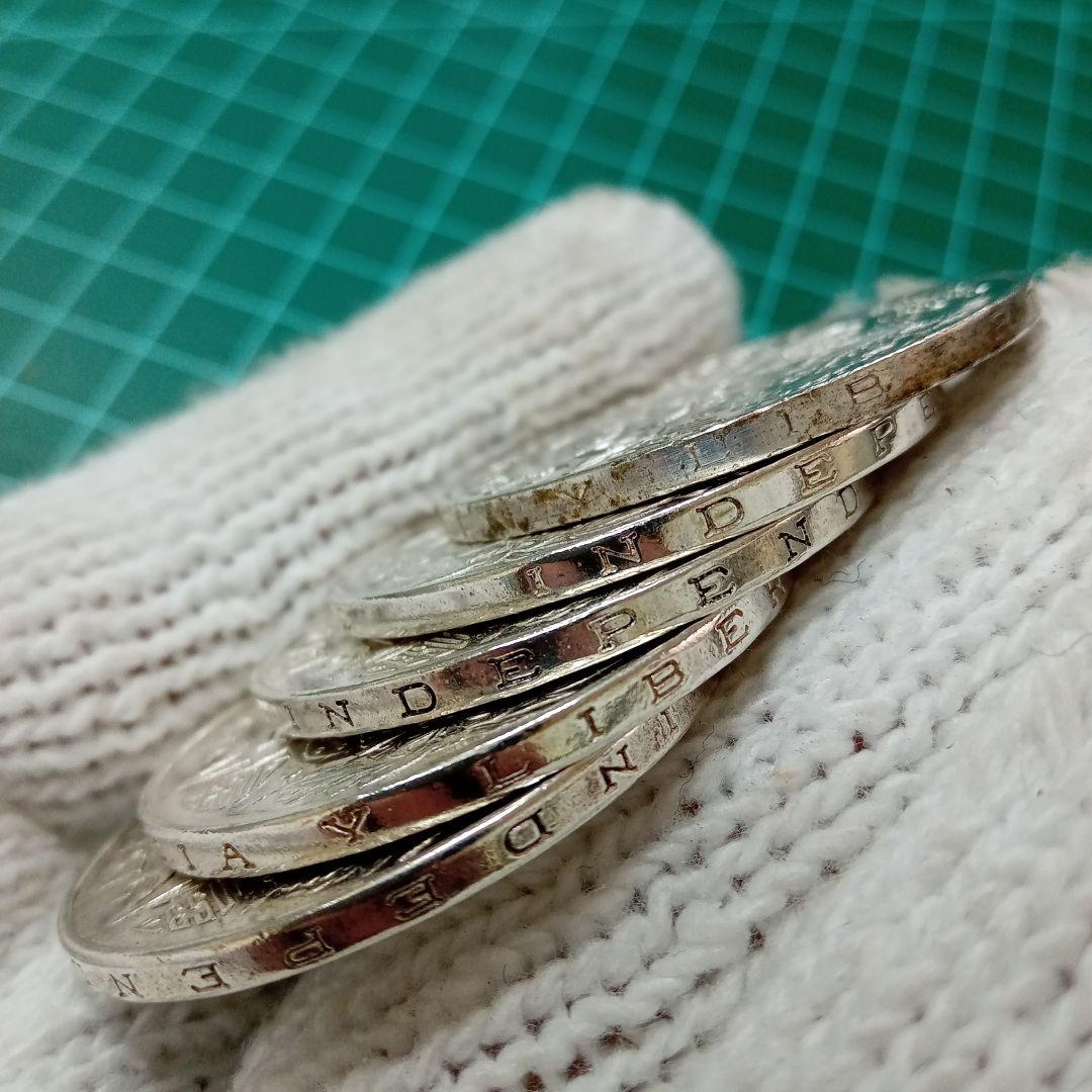 1968メキシコオリンピック記念銀貨5枚セット※銀価格急上昇中※ 美術品