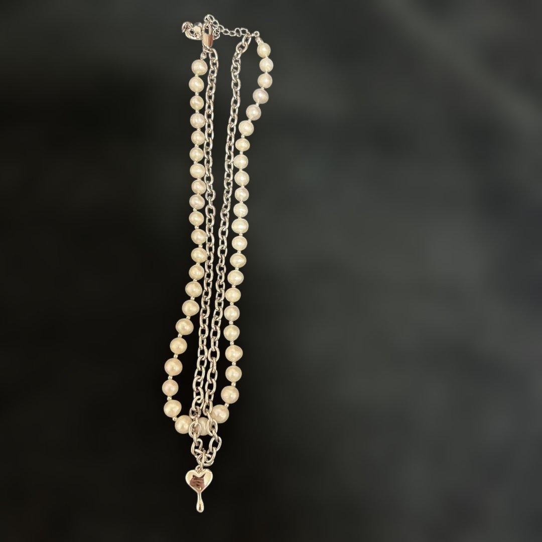 GOD ONLY KNOWS 岩田剛典 パール シルバーネックレス S