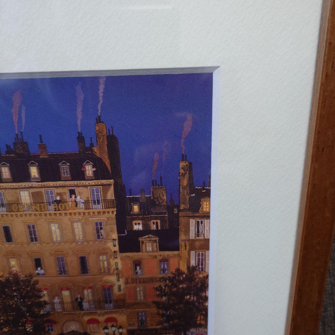 ドラクロワ グランドホテル リトグラフ 木製フレーム付き