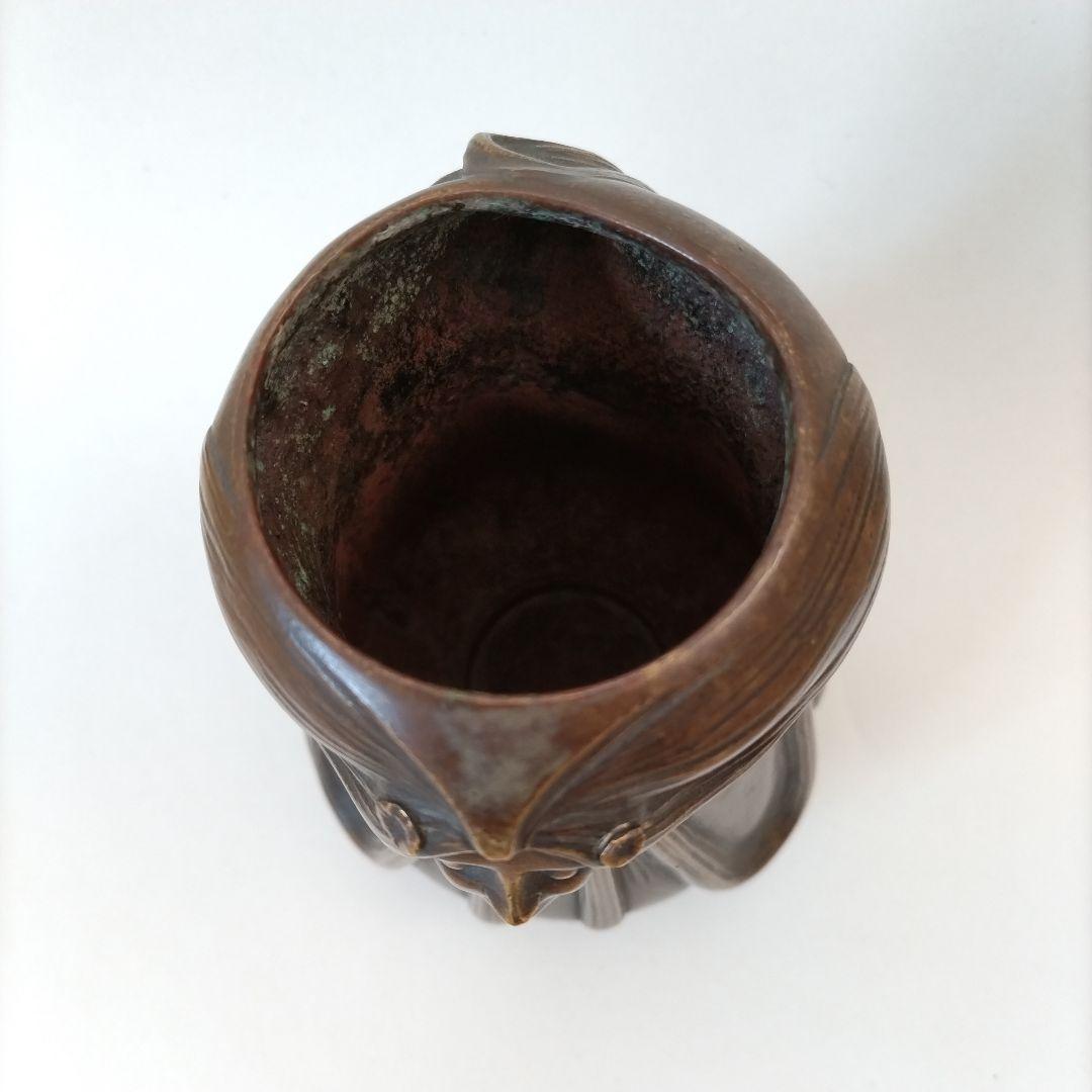 匿名配送】アール・ヌーヴォー 女性像 花器