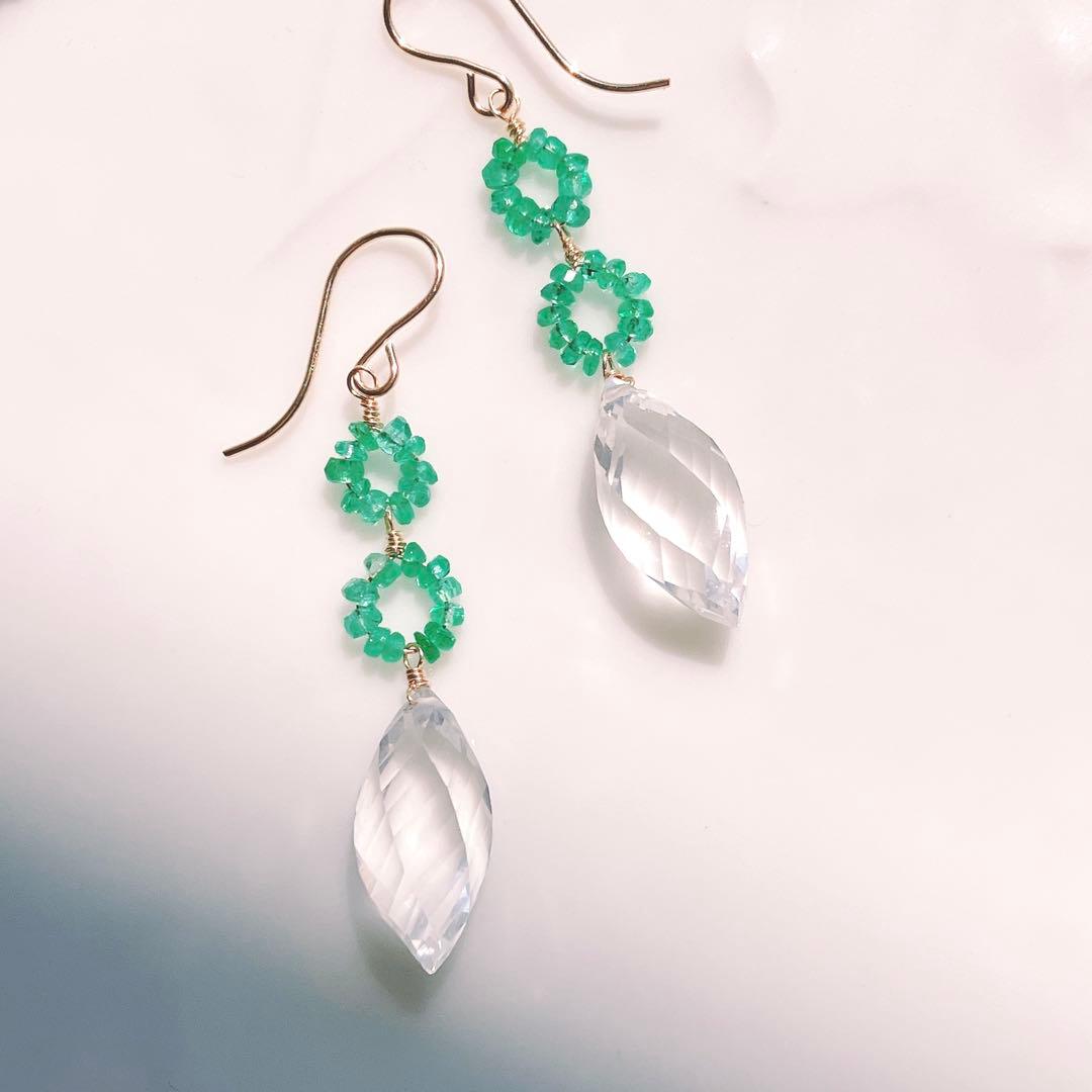 Kaya◆ピーチムーンストーン×淡水パールチャーム✧14kgf