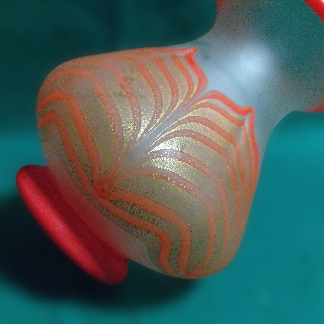 赤とオレンジの葉模様ガラス花瓶 岩田久利 2025年最新】Yahoo
