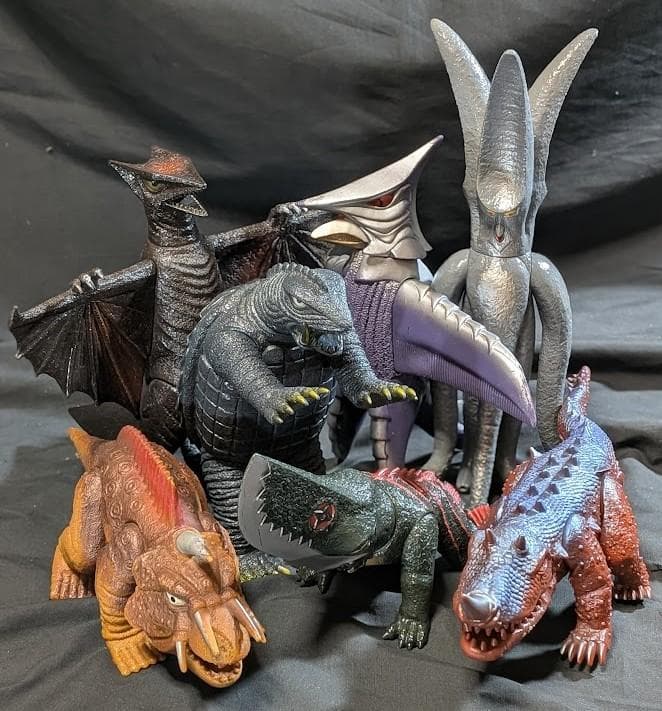 ガメラソフビ11体セット昭和平成当時物ギャオスバイラスバルゴンジグラ