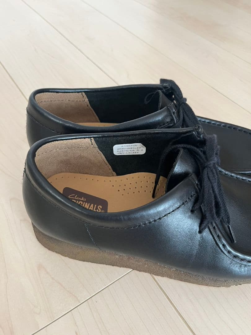 未使用クラークスWallabee / メンズ ワラビー（ブラックレザー26センチ