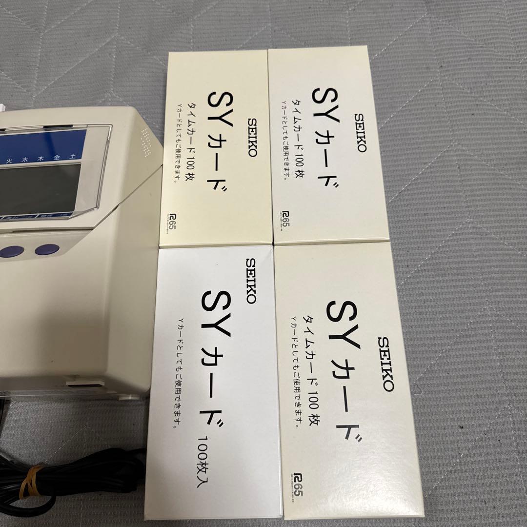 SEIKO タイムレコーダー qr-395 syカード350枚付き - メルカリ