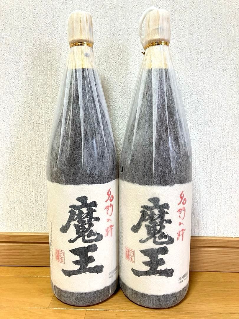 【未開封】魔王 ２本 1800ml 白玉醸造 25% 芋焼酎 未開封】魔王 2本 1800ml 白玉醸造 25% 芋焼酎 未開封】魔王 2本
