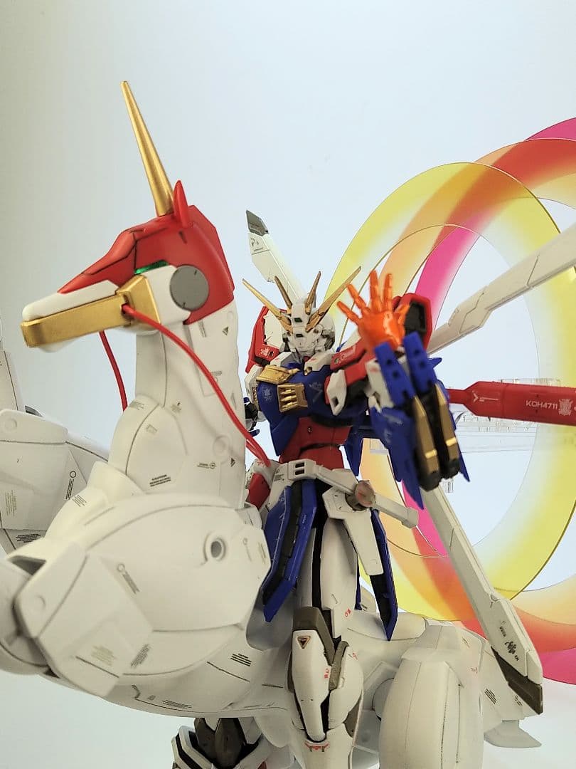 RG ゴッドガンダム ゴッドガンダム拡張セット 塗装 完成品