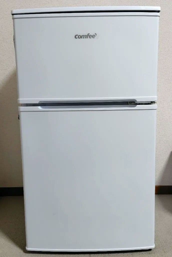 COMFEE' 冷蔵庫 90L 2ドア 右開き ホワイト RCT90WH/E
