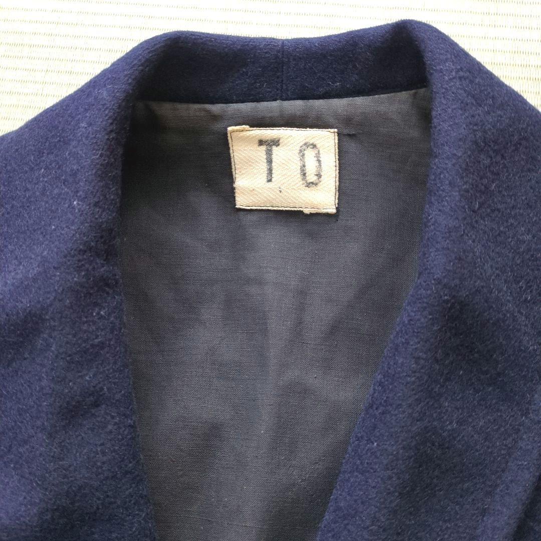 1940年〜1950年代　ホスピタルコート　ショールカラーウールコート　古着