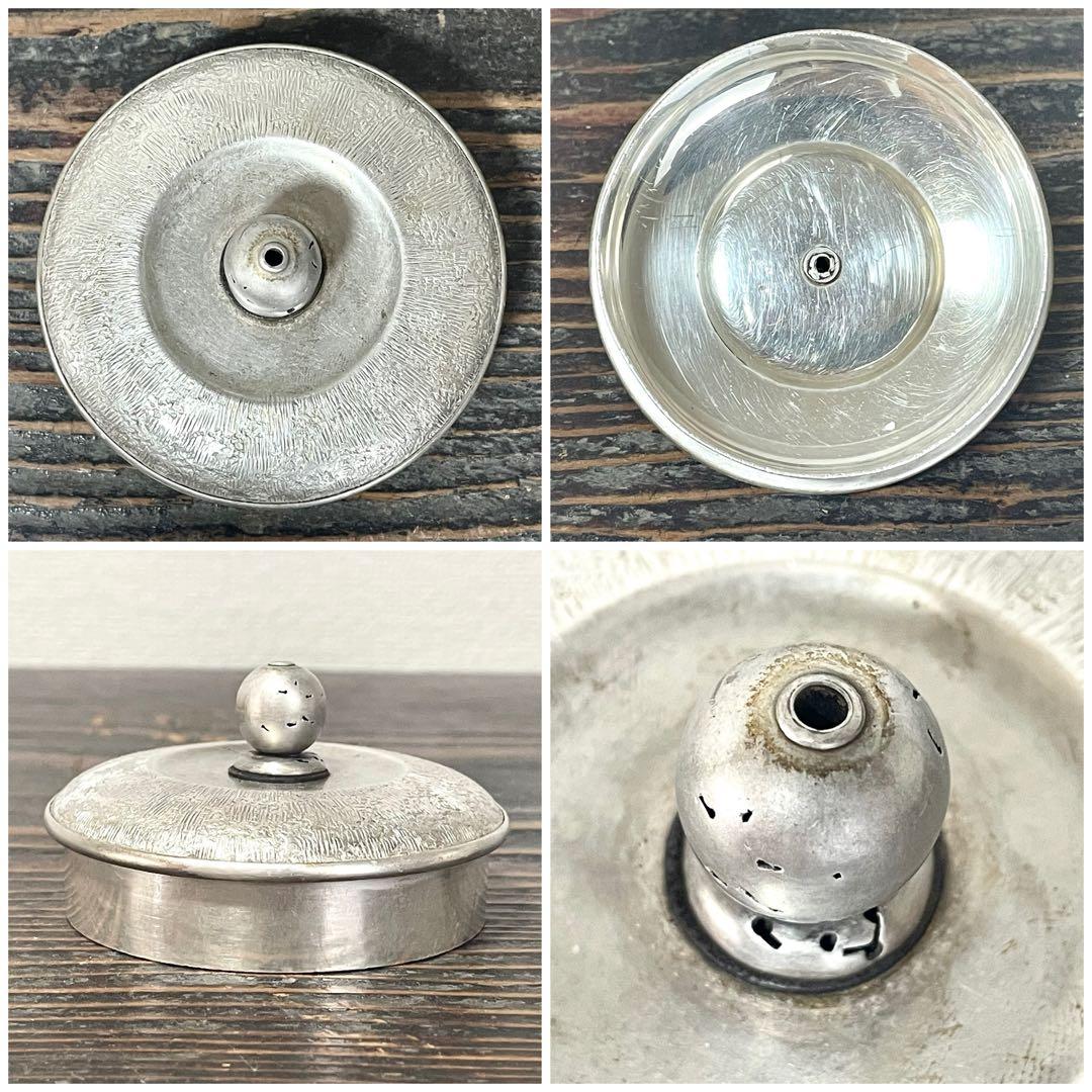 時代 純銀製 銀瓶 長養斎 造 生秀館 約355g 虫喰