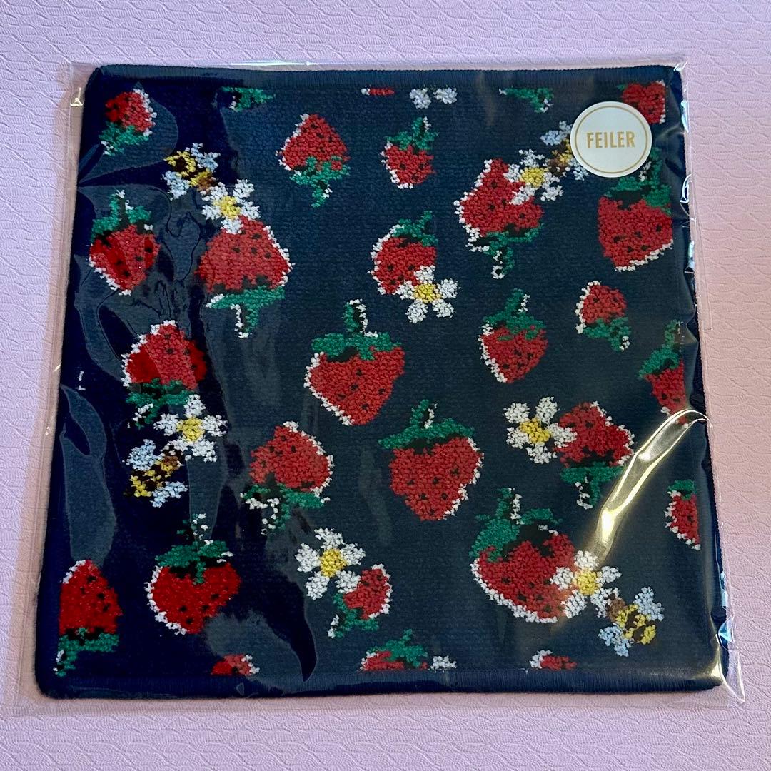 フェイラー タオルハンカチ ミュベール コラボ ネイビー×ネイビー