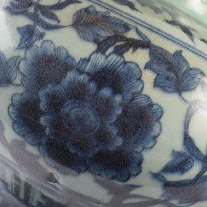 中国 青花 花弁文瓶 壺 C 8946A