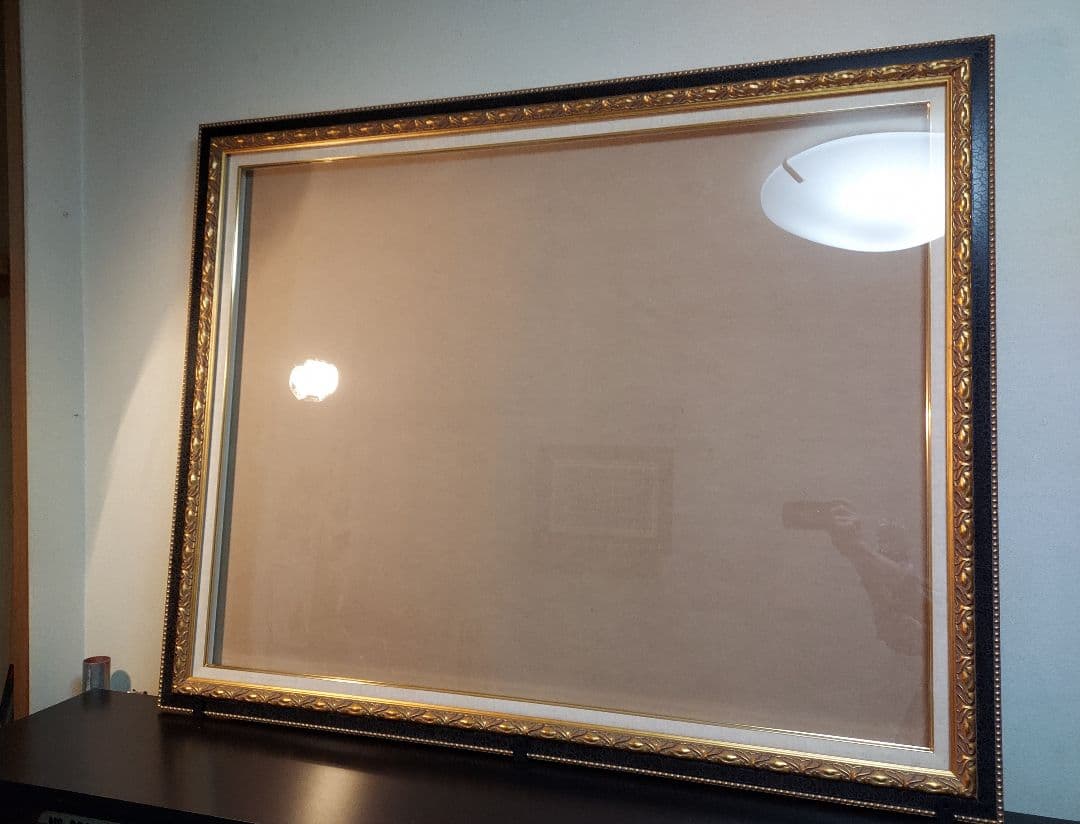 油彩画 油絵用 キャンバス F50号が入る 木製 額縁 【送料込み】