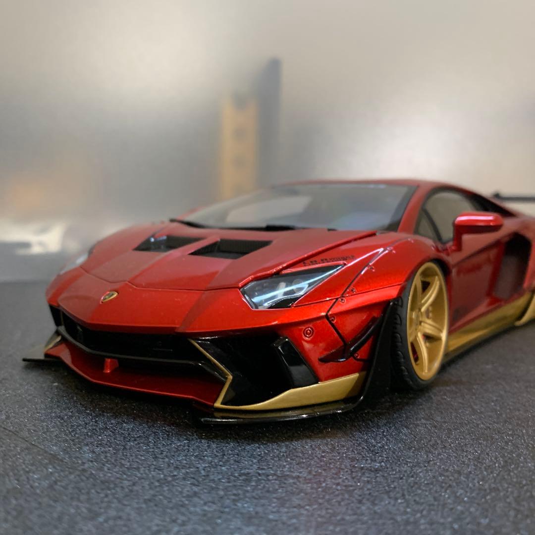 787 リバティーウォーク ランボルギーニ アヴェンタドール 1/18ミニカー