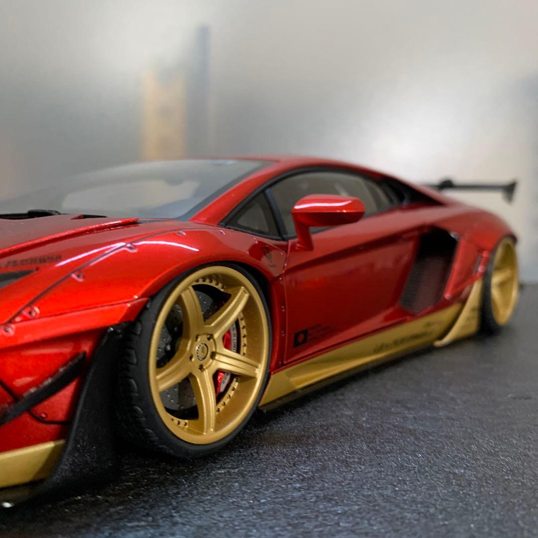 787 リバティーウォーク ランボルギーニ アヴェンタドール 1/18ミニカー