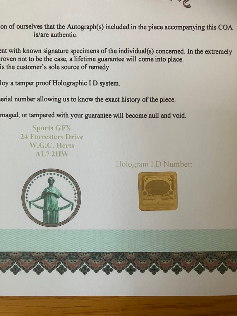 ナイジェル　マンセル　ウィリアムズ　ルノー　直筆サイン　証明書付き　モナコGP