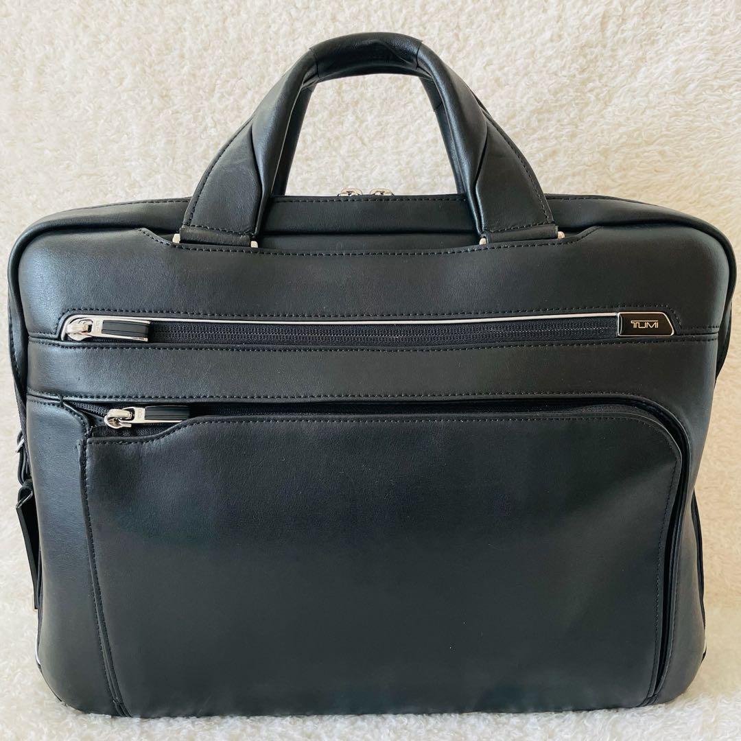 TUMI ビジネスバッグ オールレザー 2way 黒 ショルダーバッグ