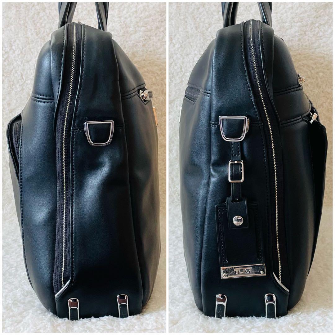 TUMI ビジネスバッグ オールレザー 2way 黒 ショルダーバッグ