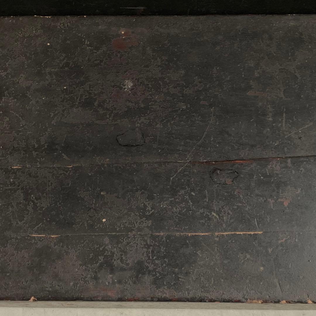 日本の古道具 古い 木箱 塗りの箱 古道具 アンティーク オブジェ