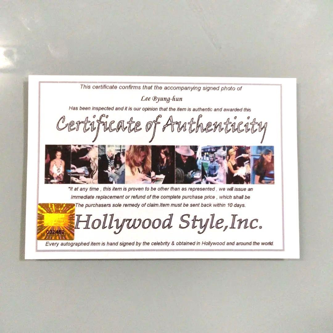 セール中…イ・ビョンホン直筆サイン入り2Lサイズ写真…Lee Byung-hun