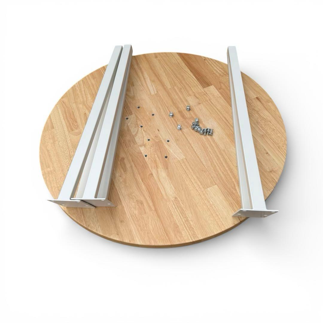 KANADEMONO 丸テーブル ダイニングテーブル　北欧　φ80 天然木