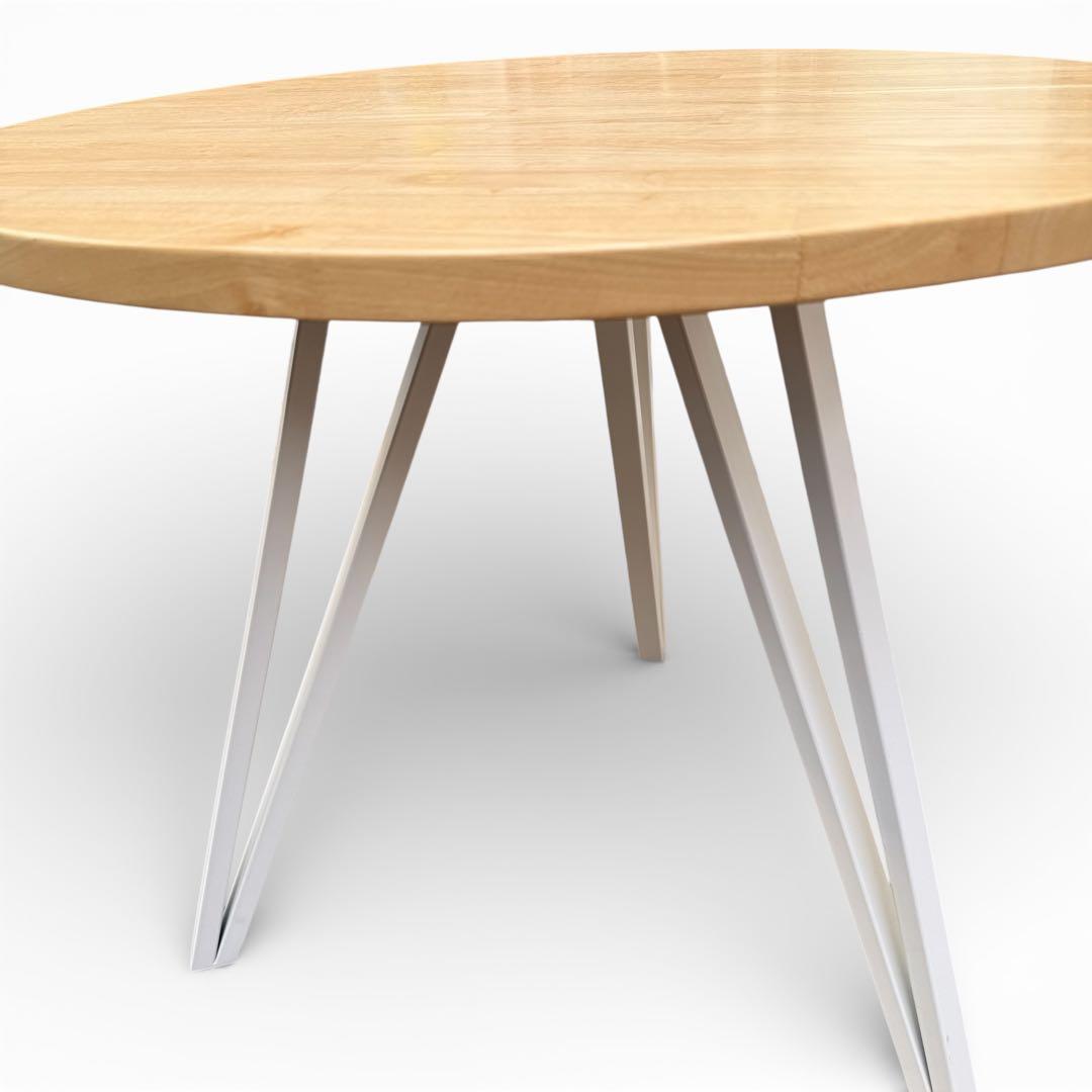 KANADEMONO 丸テーブル ダイニングテーブル　北欧　φ80 天然木