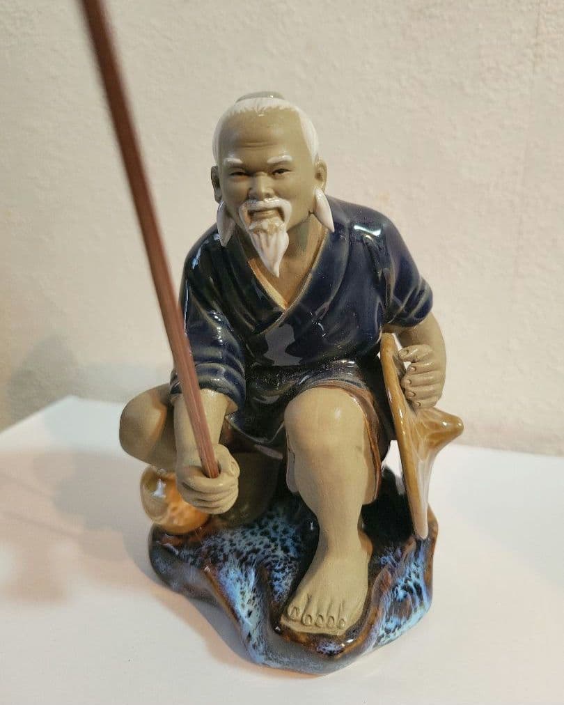 アンティーク 石湾陶器（せきわんとうき）の釣り仙人 - メルカリ