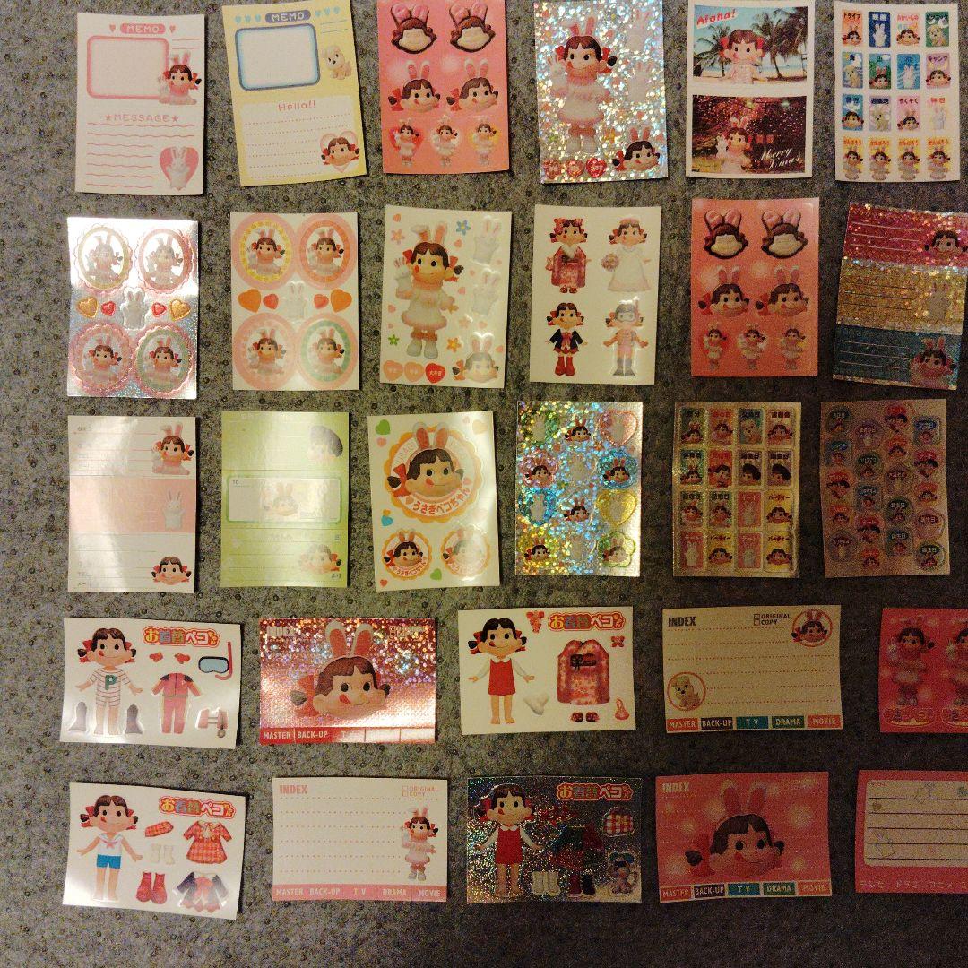 ペコちゃん シールと缶ケース